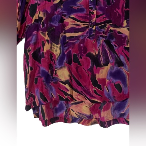 Women’s Half Sleeve Button Blouse Size Large - Picture 6 of 10